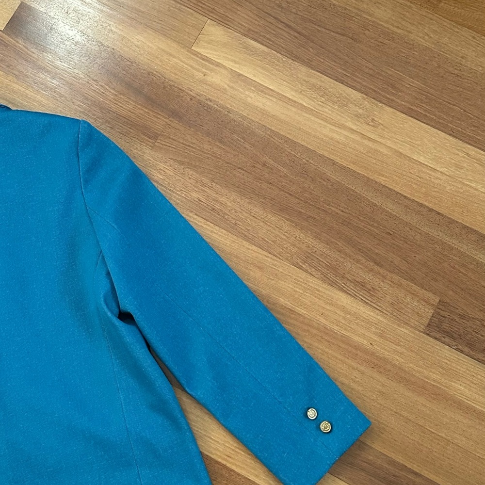 Teal Women's Blazer - Picture 5 of 6
